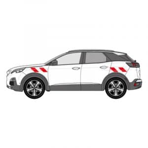 Alternative view of Kit Rouge-Blanc CL. B Standard – PEUGEOT 3008 (2016-2021)